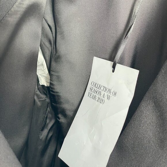 NWT Zara Black Gabardine Double Breasted Long Sleeve Collared Tuxedo Bodysuit M - Picture 11 of 13